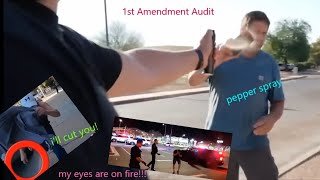 Pepper spray compilation  1st Amendment Auditors [upl. by Neeoma]