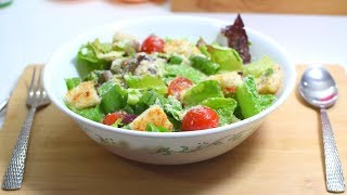 Caesar Salad Recipe  Homemade Caesar Salad [upl. by Llehcor]