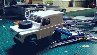 Orlandoo Hunter  OH35A01kustom body Land Rover Defender D90 126 scale test drive 2 [upl. by Erej]