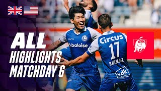 ALL HIGHLIGHTS MATCHDAY 6 🤩⚽ Jupiler Pro League 2324 [upl. by Kassi]