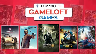 Top 100 Gameloft Games For Android 2020  High Graphics Onlineoffline [upl. by Ardnad10]