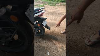 Tyre change burnout tvs apache 160 2v 2024 apache tyre burnout motovlogger viralshort short [upl. by Marisa]