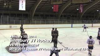 Simsbury High School JV Hockey vs Westminster [upl. by Swithbert]