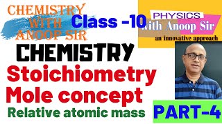 mole concept part 4chemistry class 10 icserelative atomic mass and molecular mass [upl. by Main]