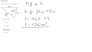 🔥 Ile wynosi pole narysowanego trójkąta  Pytanie 1012  pola figur  5 klasa  testportal [upl. by Nylirahs197]