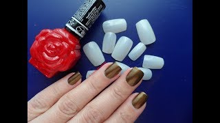 Tutorial Como poner una Uña Postiza con Esmalte Semipermanente  El Mundo del Nail Art [upl. by Amikat]