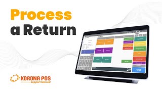 Process A Return  KORONA POS Manual [upl. by Lenno]