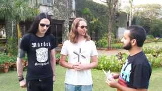 NE OBLIVISCARIS Tim Charles amp Xenoyr Discuss Debut Gig In India Citadel amp Upcoming Tours 2015 [upl. by Airrotal]