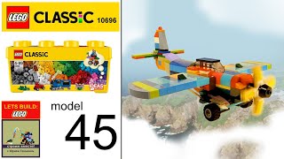 Lego Speed Build Plane MOC How to build French Ranch Airplane from LEGO Classic 10696 [upl. by Mannie]