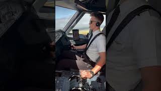 Pilot Landing Airbus A320 cockpit [upl. by Tedie]