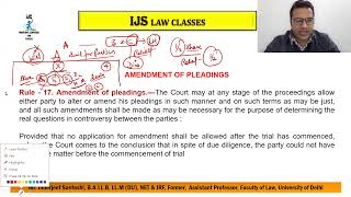 L  17 Order 6  Rule 17 amp 18 Amendment of Pleadings [upl. by Holmes]