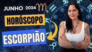 ESCORPIÃO JUNHO 2024 💘💰 VIVA A VIDA DESAPEGUE DEIXE FLUIR [upl. by Ahsiekin]