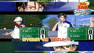 Prince of Tennis Smash Hit 2 Ryoma Echizen vs tezuka kunimitsu [upl. by Keen385]