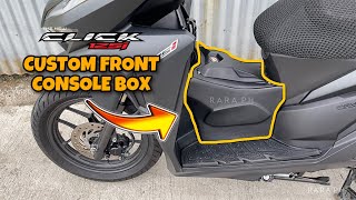 Honda Click 125i150i Custom Front Console Storage Box  RARA PH [upl. by Gaves21]