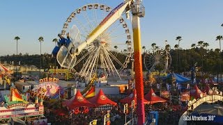 HD View of the LA County Fair 2015 via Sky ride  Largest County Fairs in America [upl. by Jona80]