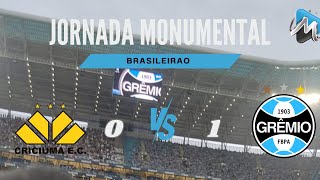 Jornada esportiva l Cricúma 0 x 1 Grêmio l 25082024 [upl. by Micki]