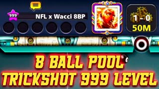 8 BALL POOL TRICKSHOT  KISSHOT NFL x WACCI 8BP 999 LEVEL😱😱 [upl. by Ax97]