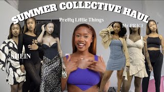 vlogtober Ep4  Collective shein HampM MrPrice BooHoo PLT haul  GOT A LUXURY PIECE [upl. by Marrissa]