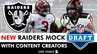 2024 Raiders Mock Draft W Graphk Wasted Sanjit Hammer SamoanRaider Honcho Kenny King Scout [upl. by Lerej]