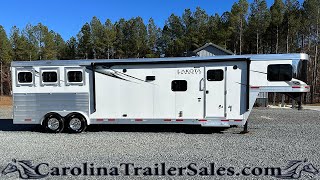 2023 Lakota Charger 8314CE Luxurious 3Horse Trailer with 14ft Living Quarters [upl. by Ancel]