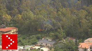 Palermo continuano gli incendi fiamme si avvicinano a case in zona Bellolampo [upl. by Isabelle550]