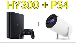 HY300 Projector Test With PS4 Console input lag better than the p30 projector [upl. by Winthrop]