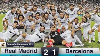 Real Madrid vs Barcelona 21  Spanish Super Cup 2012  All Goals amp Highlights HD [upl. by Ingham]