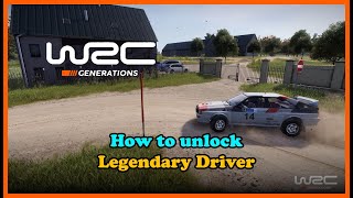 WRC Generations Fastest way to unlock Legendary Driver 🏆 [upl. by Waldman824]