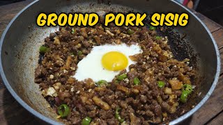 Easy and quick Ground pork sisig recipe CwB 7 [upl. by Anwahsal]