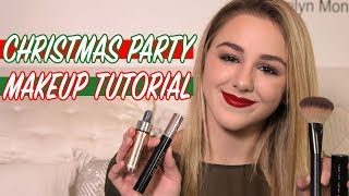 GRWM Christmas Party Makeup Tutorial  Chloe Lukasiak [upl. by Saidel]