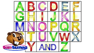 “The Alphabet Song” Level 1 English Lesson 04 CLIP – Sing Busy Beavers ABC Song Baby Learning [upl. by Marcella]