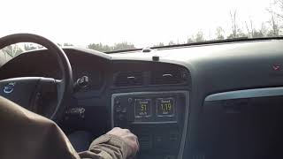 V70 D5 awd driving with 76mm exhaust [upl. by Yrelle180]