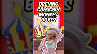 OPENING CAPUCHIN MONKEY BOXES in Adopt Me Full video on FreshCut candycrewplays adoptme roblox [upl. by Philly509]