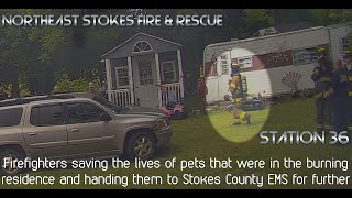 Volunteer Fire amp Rescue  Family Pets saved from structure fire  June 2nd 2024 [upl. by Eilahs148]