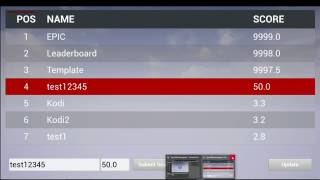 Free ue4 Online Leader board Tutorial [upl. by Eiffe3]