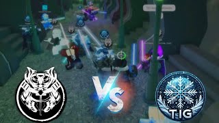 TUSO vs TIG full war  Roblox Saber Showdown [upl. by Rubia283]