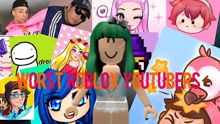 TOP 10 WORST ROBLOX YOUTUBERS [upl. by Eileen152]