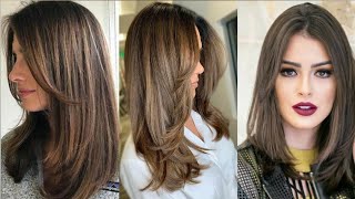 best Long Layered haircuts and Two Tone hair color ideas for women according to celeb Hairstylist [upl. by Vina]