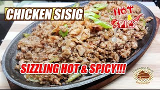 SIZZLING CHICKEN SISIG RECIPE WITH MAYONNAISE 🔥 TASTY AND EASY TO MAKE [upl. by Ahsikat]