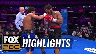 Money Powell knocks down Javier Frazier in the 3rd round  HIGHLIGHTS  PBC ON FOX [upl. by Debbee]