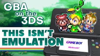 3DS Can Play Game Boy Advance Games Without Emulation [upl. by Arlan]