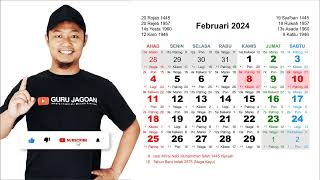 Kalender Februari 2024 [upl. by Assirual]