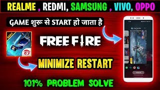 How To Solve Free Fire Background Restart Problem  Minimize Restart Problem In Free Fire [upl. by Tan]