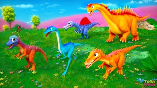 Dino Fart Olympics  Hilarious Jurassic Giants Battle  Dinosaur Comedy Cartoon [upl. by Ellevehs693]