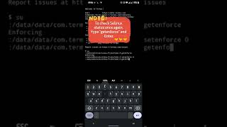 How to change Selinux Enforcing  Permissive using Termux selinux enforcing permissive termux [upl. by Judi]