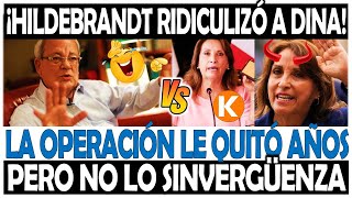 CESAR HILDEBRANDT RIDICULIZÓ A DINA “LA OPERACIÓN LE QUITÓ AÑOS PERO NO LO SINVERGÜENZA” [upl. by Ozan]