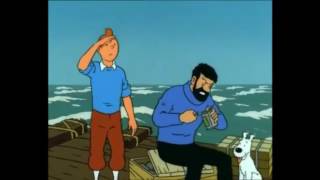 YTP  Tintin et Haddock sont sur un bateau Tintin tombe Ã leau [upl. by Soule]