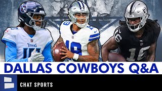 Dallas Cowboys Trade Rumors Trey Lance For DeAndre Hopkins Or Jaylen Wright  Jakobi Meyers  QampA [upl. by Ahsotan]