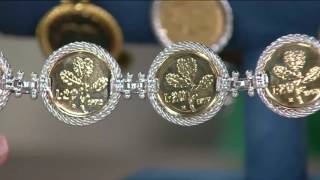 Vicenza Silver Sterling Authentic Lire Coin Bracelet on QVC [upl. by Sitnerp]