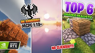 Akhirnya‼️TOP 6 SHADER MCPE 119 RENDER DRAGON SUPPORT  DI ANDROID LOWMEDIUM DEVICE mcpe 11920 [upl. by Eizzo]